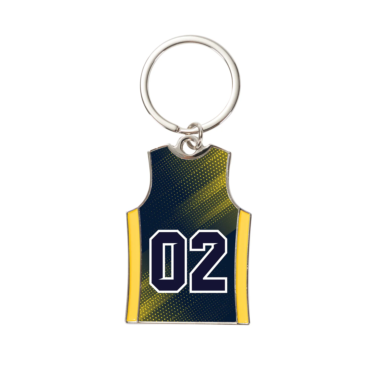 Sublimation Metal Keychain (T-Shirt,Yellow)