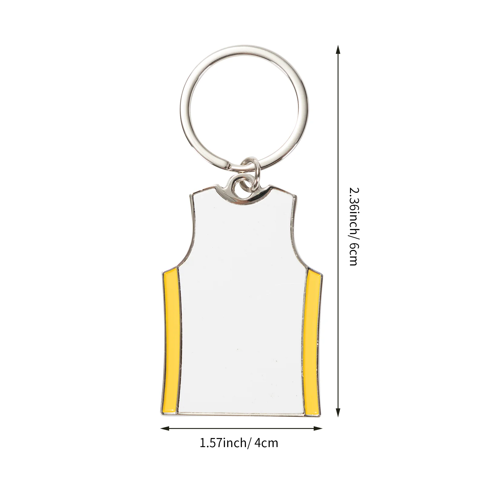 Sublimation Metal Keychain (T-Shirt,Yellow) thumbnail 5
