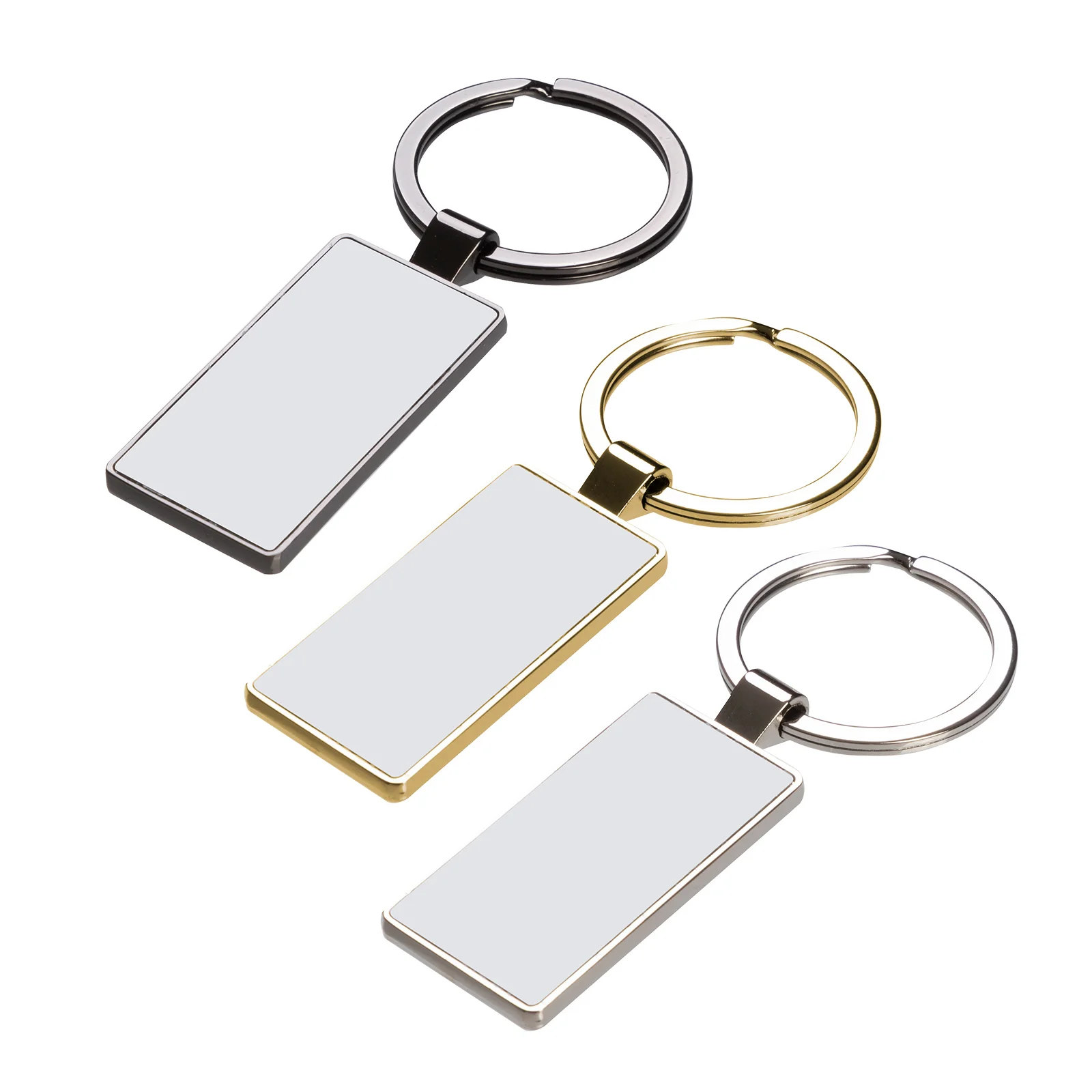 Sublimation License Plate Keychain Double Side Printable 2.2x5.1cm thumbnail 3