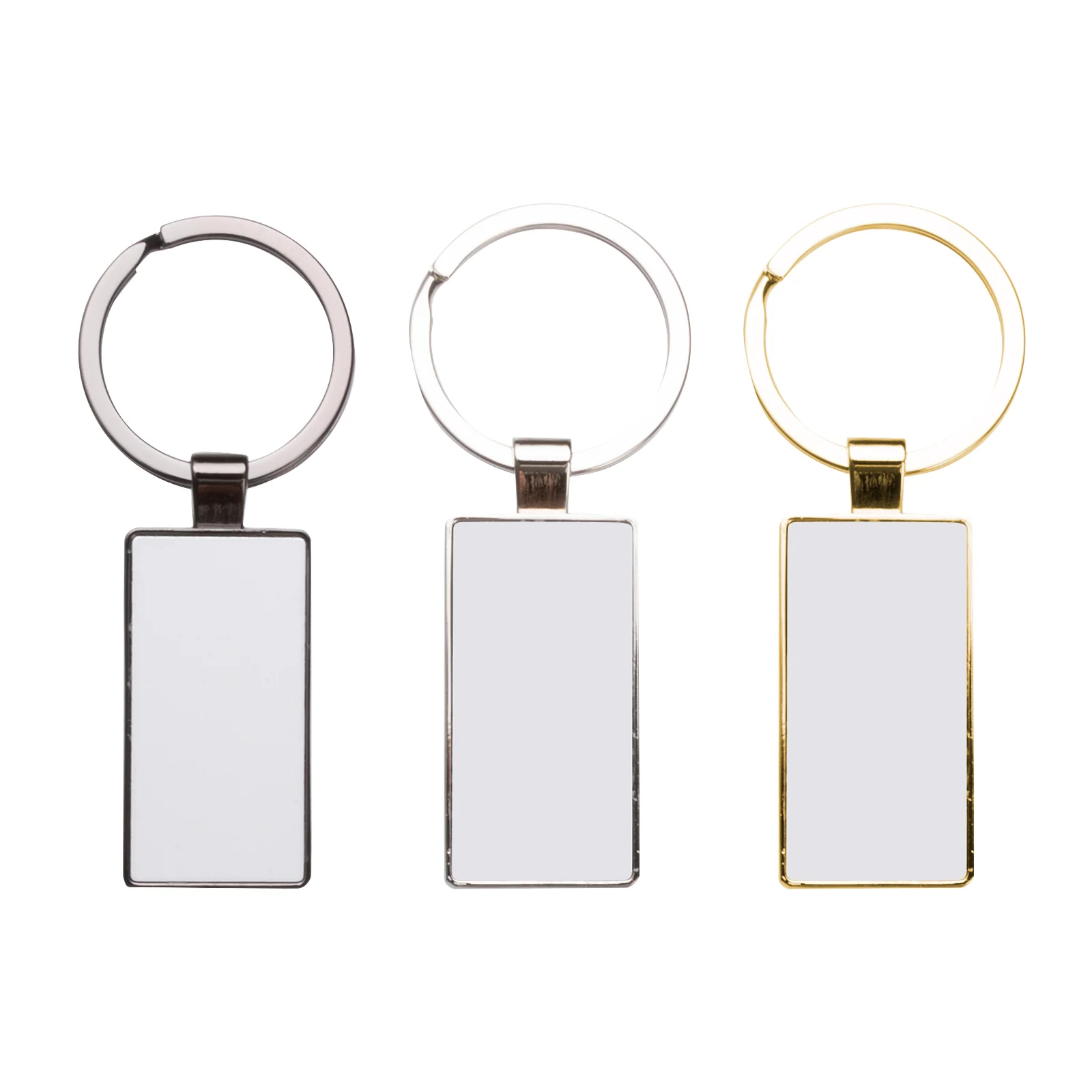 Sublimation License Plate Keychain Double Side Printable 2.2x5.1cm thumbnail 1
