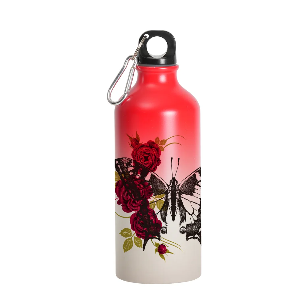20oz 600ml Sublimation Cold Color Change Aluminium Water Bottle - Pink to Red thumbnail 2