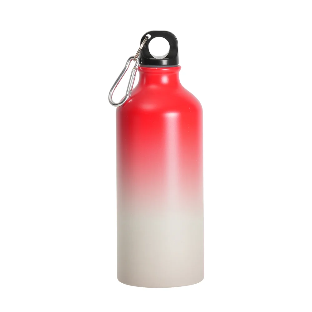 20oz 600ml Sublimation Cold Color Change Aluminium Water Bottle - Pink to Red thumbnail 1