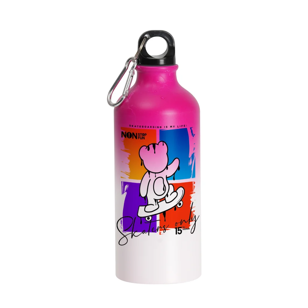 20oz 600ml Sublimation Cold Color Change Aluminium Bottle - Pink to Rose thumbnail 2