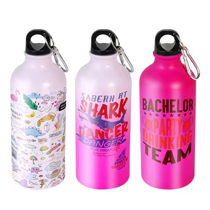 20oz 600ml Sublimation Cold Color Change Aluminium Bottle - Pink to Rose thumbnail 5