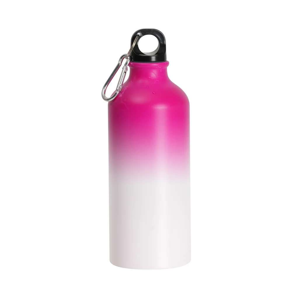 20oz 600ml Sublimation Cold Color Change Aluminium Bottle - Pink to Rose thumbnail 1