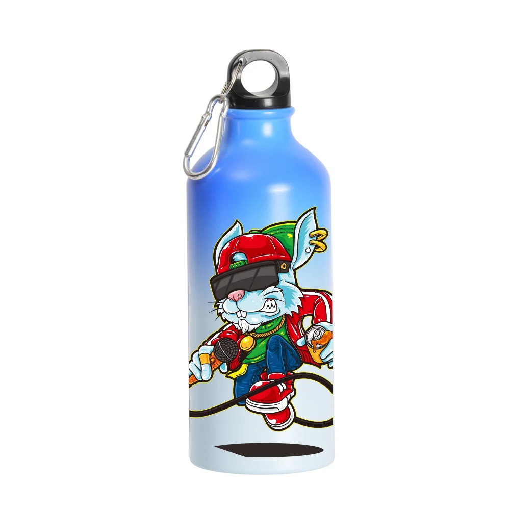 20oz 600ml Sublimation Cold Color Change Aluminium Bottle - Light Blue to Dark Blue thumbnail 2