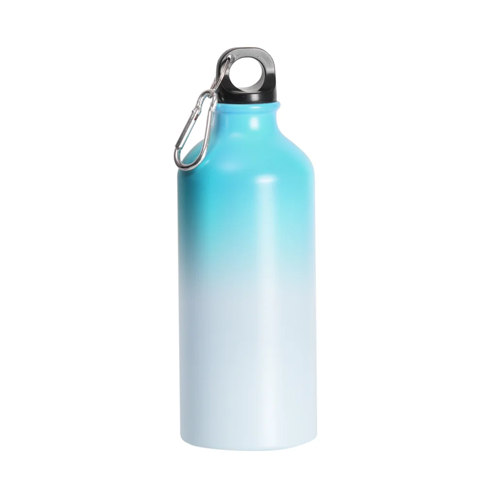 20oz 600ml Sublimation Cold Color Change Aluminium Bottle - Light Blue to Lake Blue thumbnail 1
