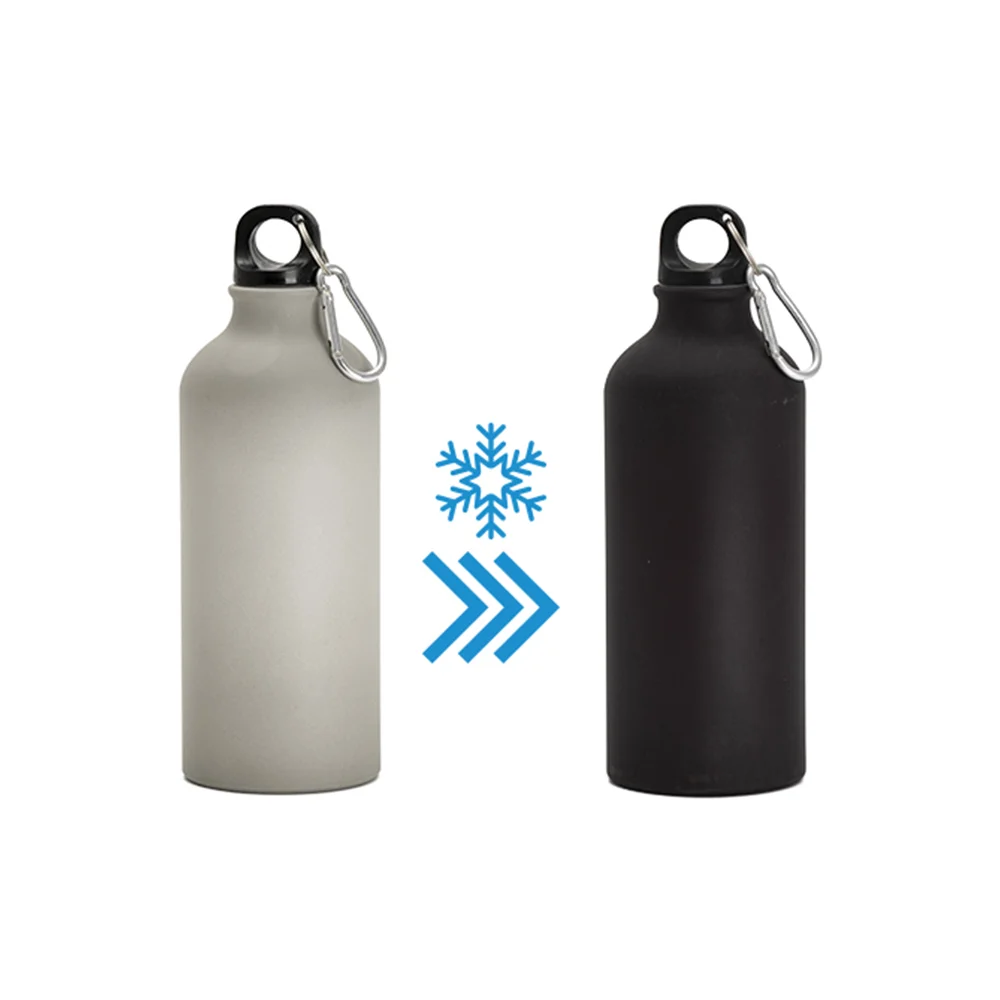 20oz 600ml Sublimation Cold Color Change Aluminium Bottle - Light Brown to Black thumbnail 5