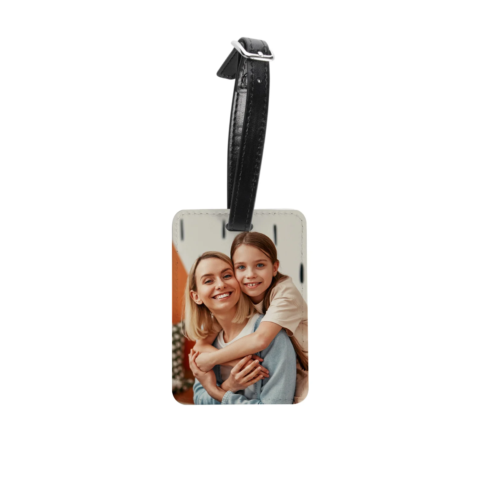 Double Sided Sublimatable PU Leather Luggage Tag thumbnail 2
