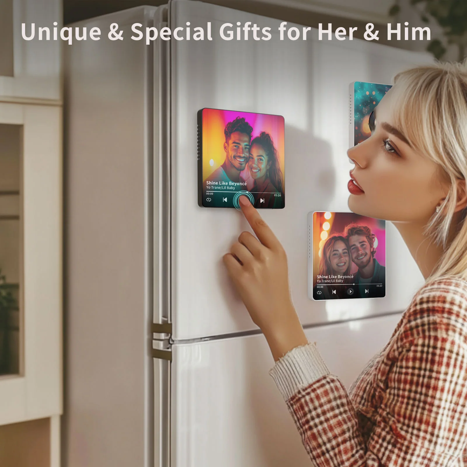 Sublimation Music Fridge Magnet (10*10*1cm,Black) thumbnail 12
