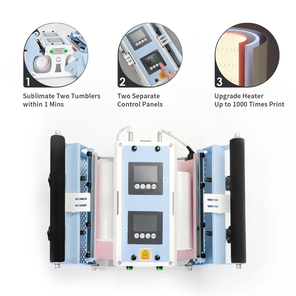 Bulk Print Double Station Tumbler Press (2 in 1) thumbnail 7