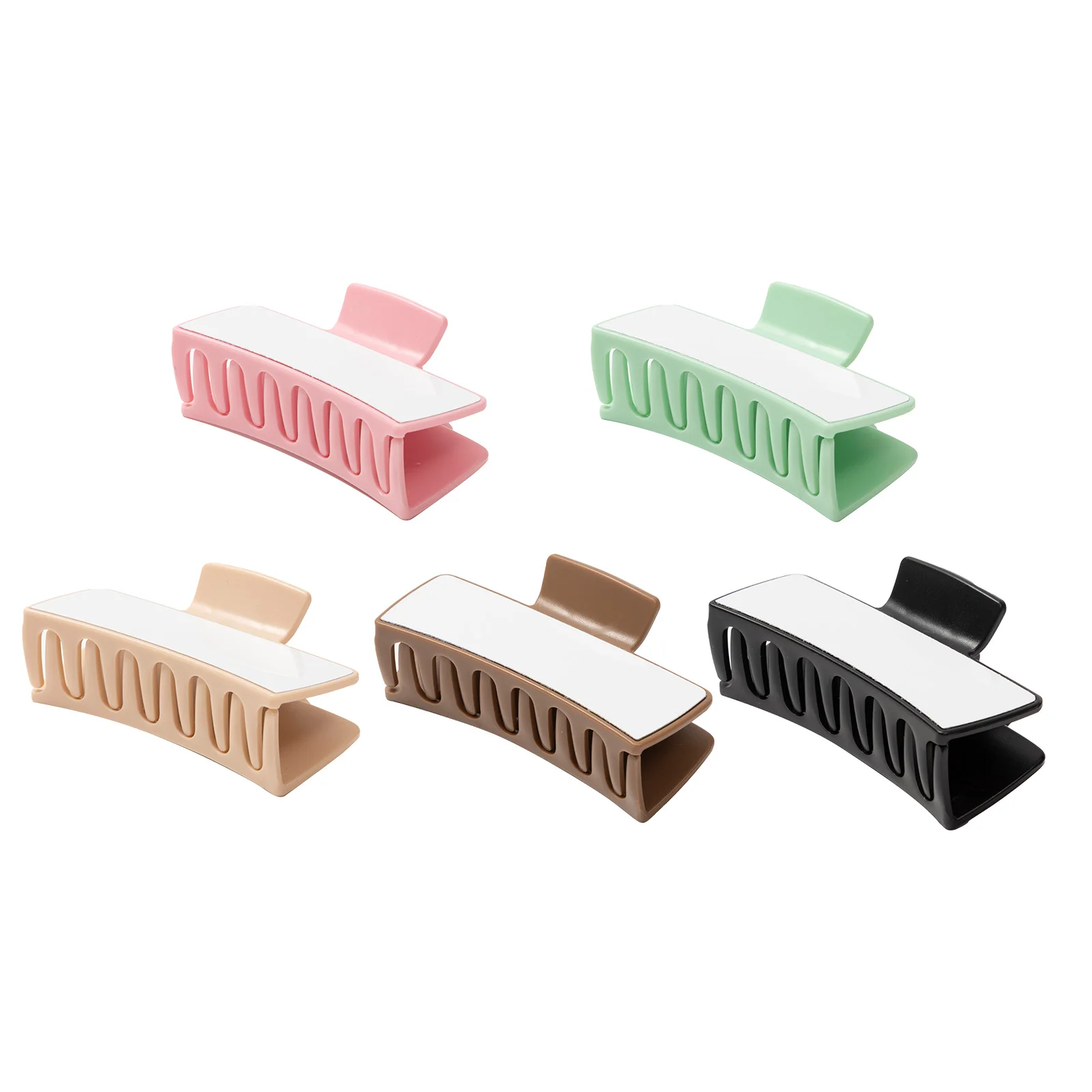 Sublimation Hair Clips Blank Ponytail Holders Hair Claw Clips (Dark Brown,5.4*10.5*4.2cm) thumbnail 7