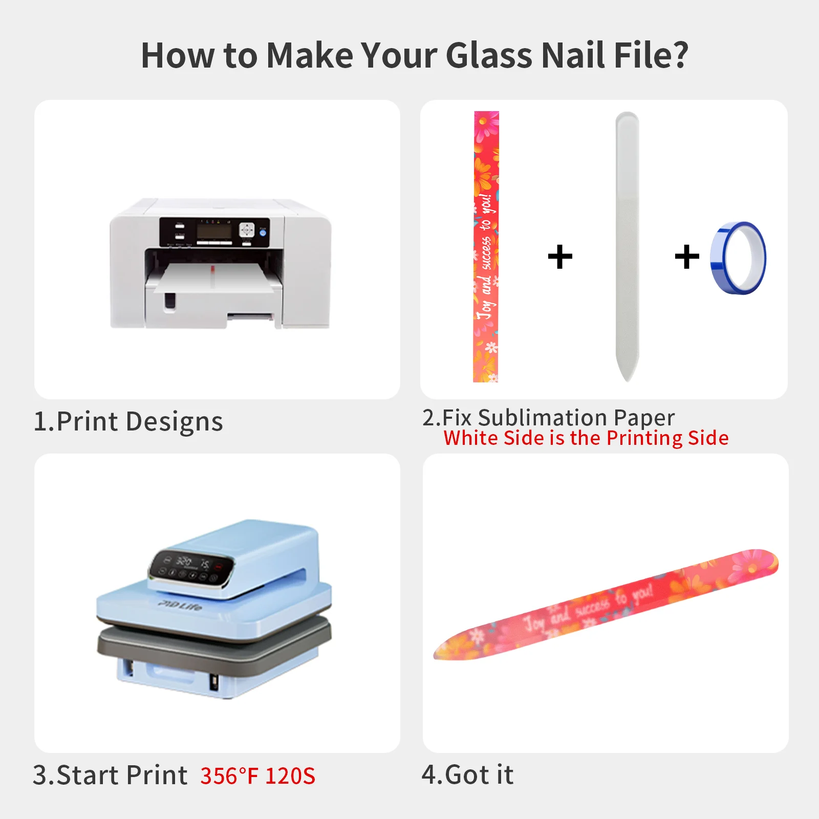Sublimation Glass Nail File thumbnail 8