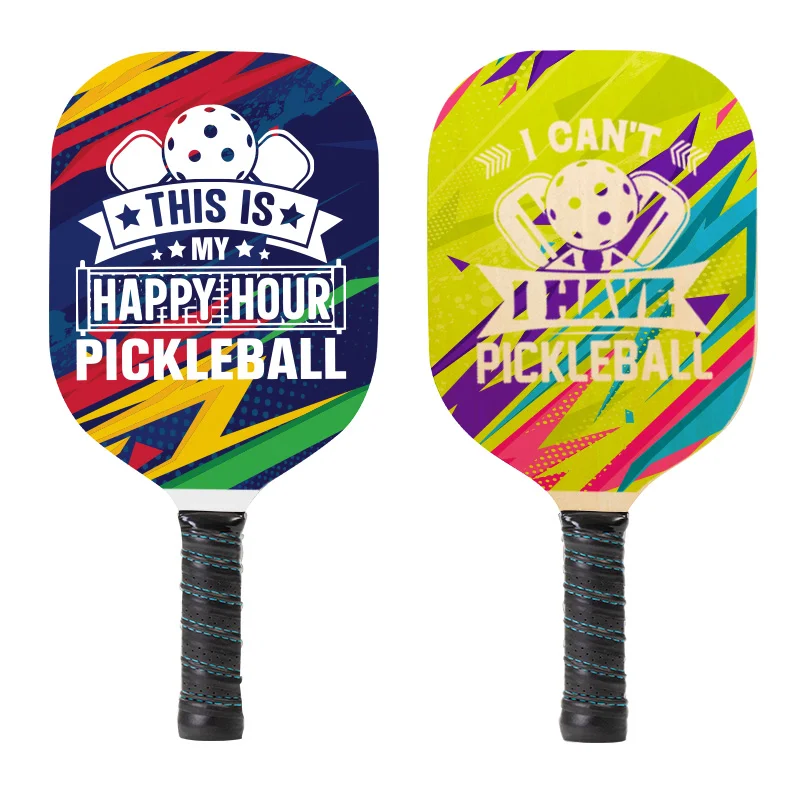 Elite Sublimation Plywood Pickleball Paddle White and Wood (190*395*10mm)