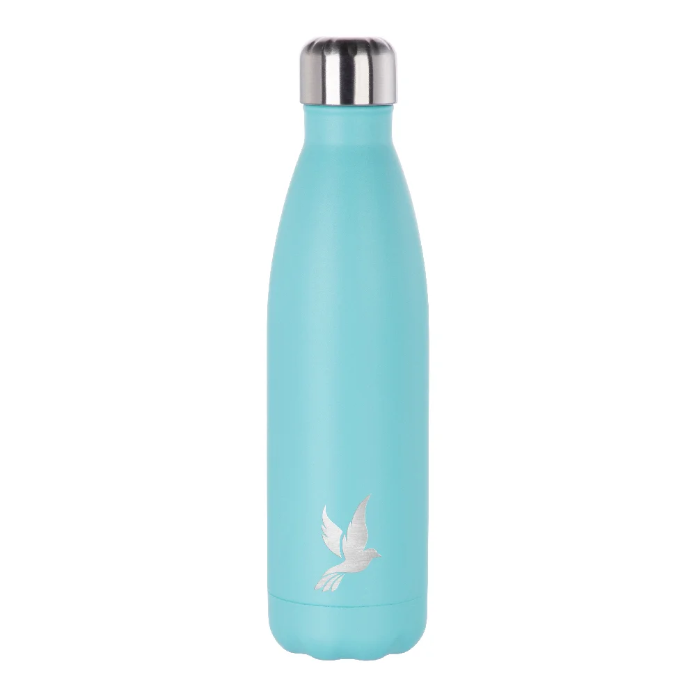 17OZ 500ml Stainless Steel Cola Shaped Bottle (Powder Coated, Mint Green) thumbnail 2