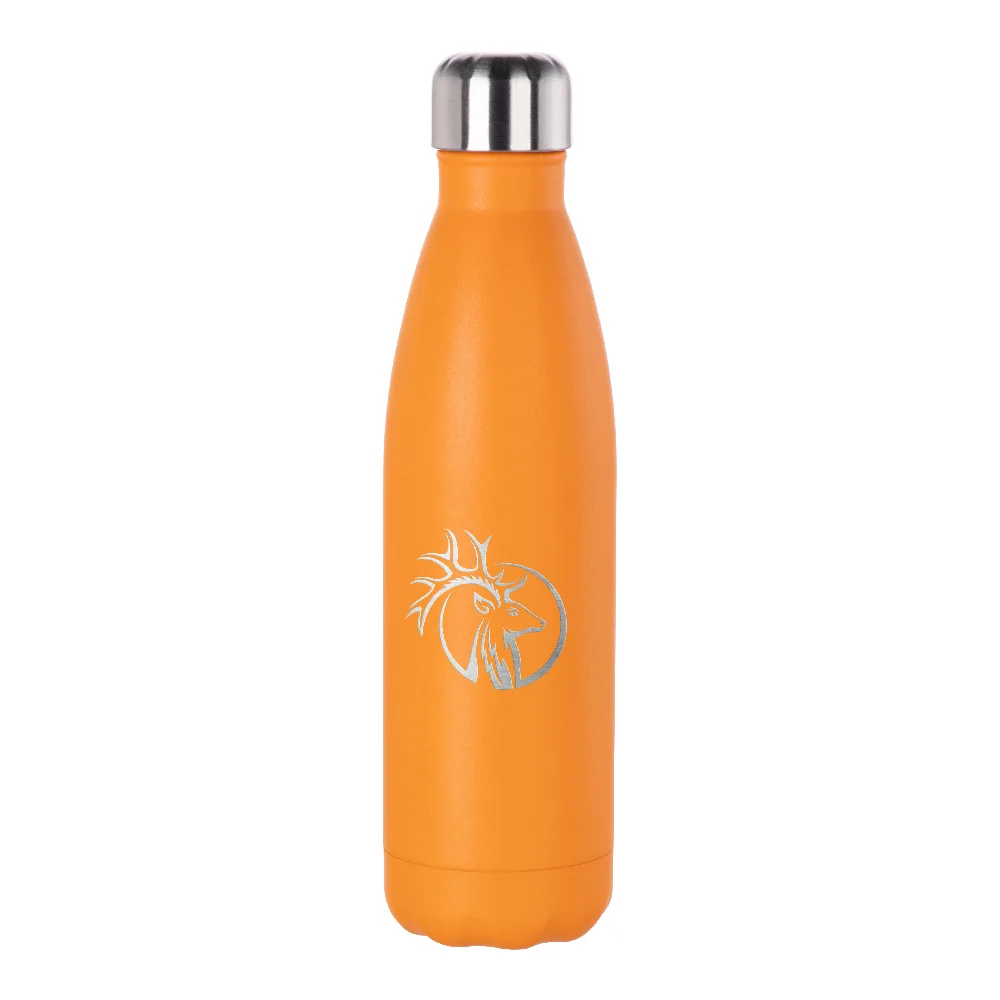17OZ 500ml Stainless Steel Cola Shaped Bottle (Powder Coated, Orange) thumbnail 2