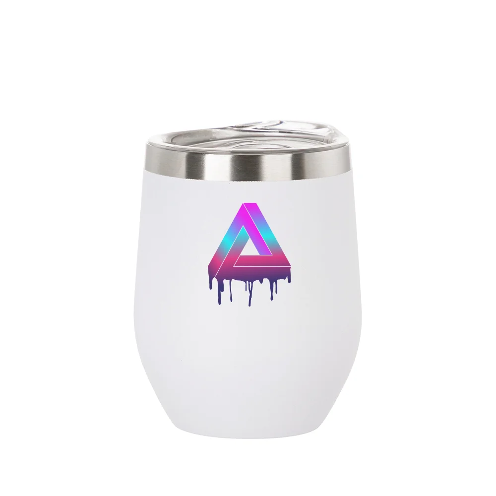 12oz/360ml Stainless Steel Stemless Cup (Sublimation, Matt White) thumbnail 4