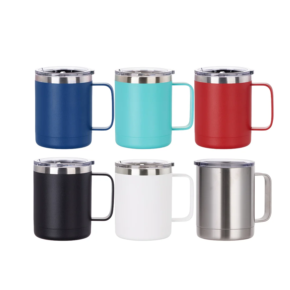 10oz/300ml Stainless Steel Coffee Cup (Sublimation, Matt White) thumbnail 6