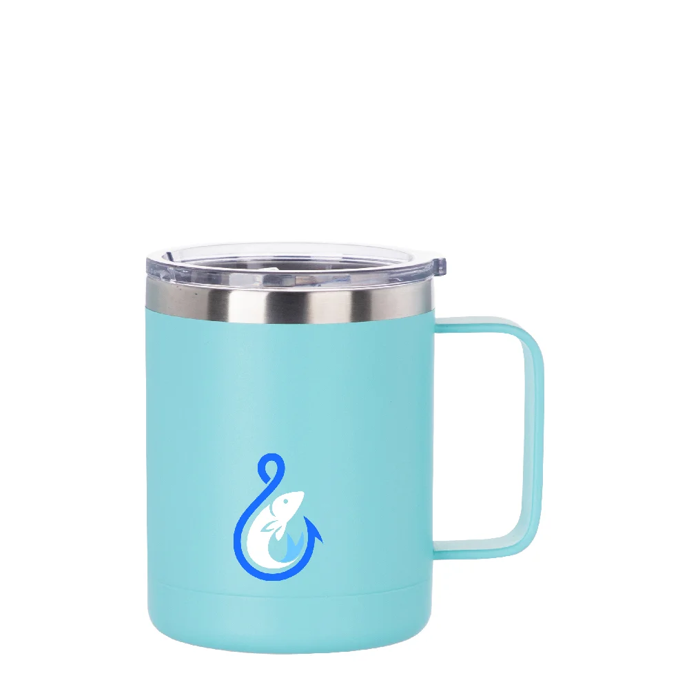 10oz/300ml Stainless Steel Coffee Cup (Powder Coating Mint Green) thumbnail 3