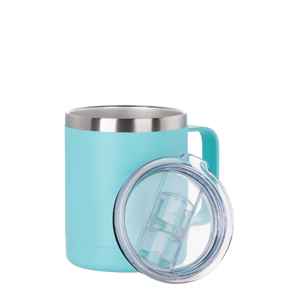 10oz/300ml Stainless Steel Coffee Cup (Powder Coating Mint Green) thumbnail 4