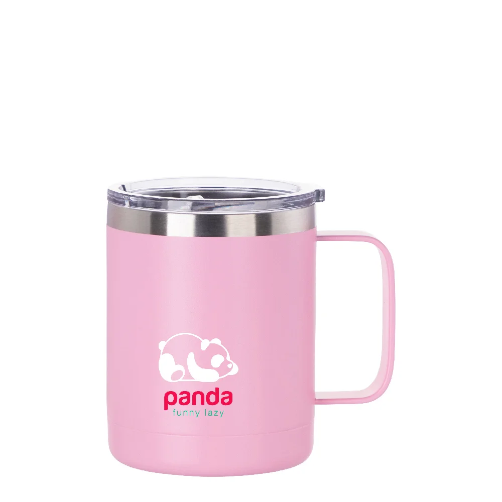 10oz/300ml Stainless Steel Coffee Cup (Powder Coating Pink) thumbnail 3