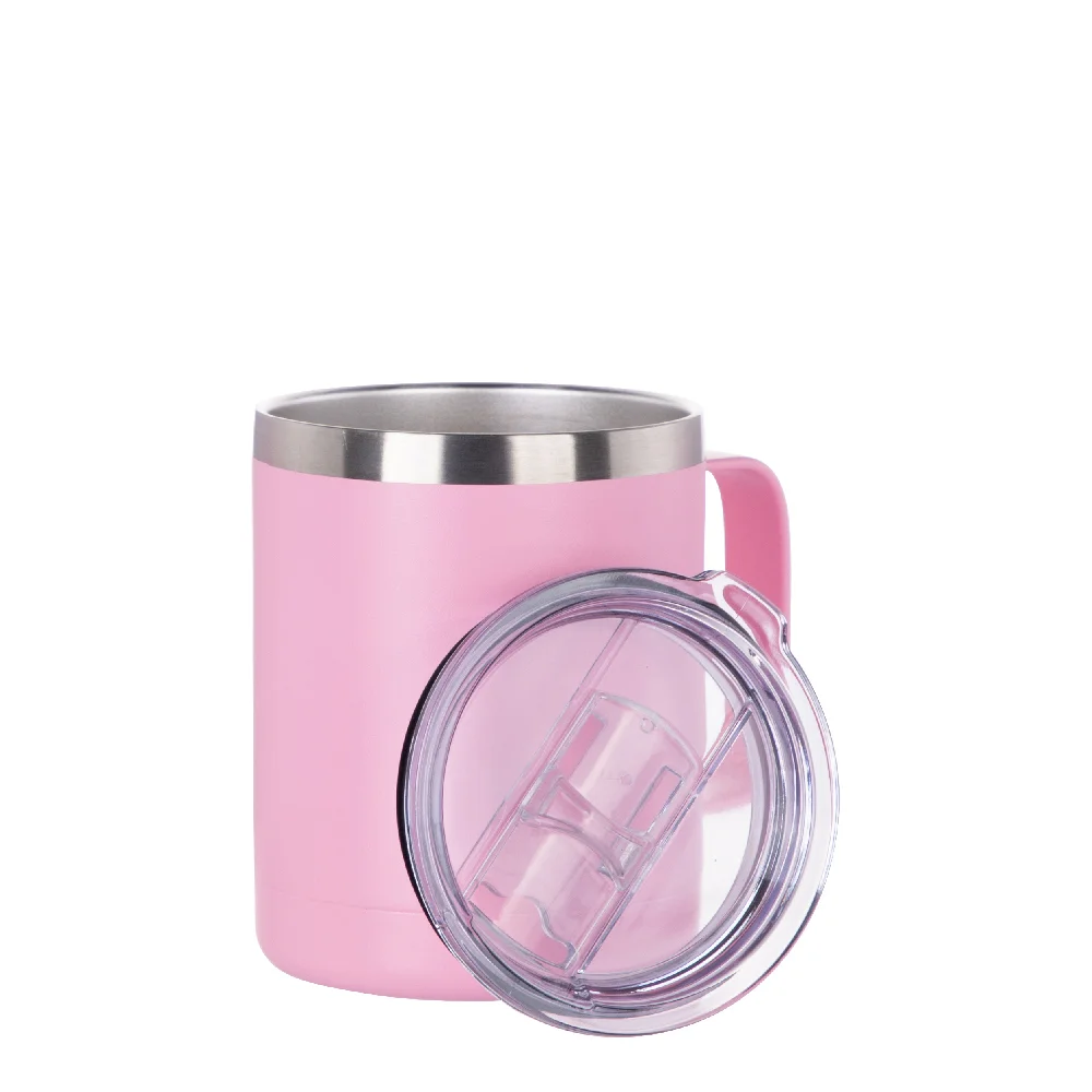 10oz/300ml Stainless Steel Coffee Cup (Powder Coating Pink) thumbnail 4
