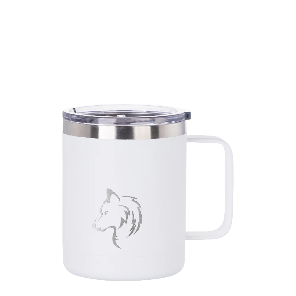 10oz/300ml Stainless Steel Coffee Cup (Powder Coating White)