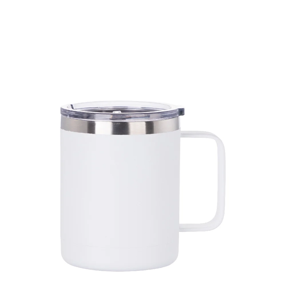 10oz/300ml Stainless Steel Coffee Cup (Powder Coating White)
