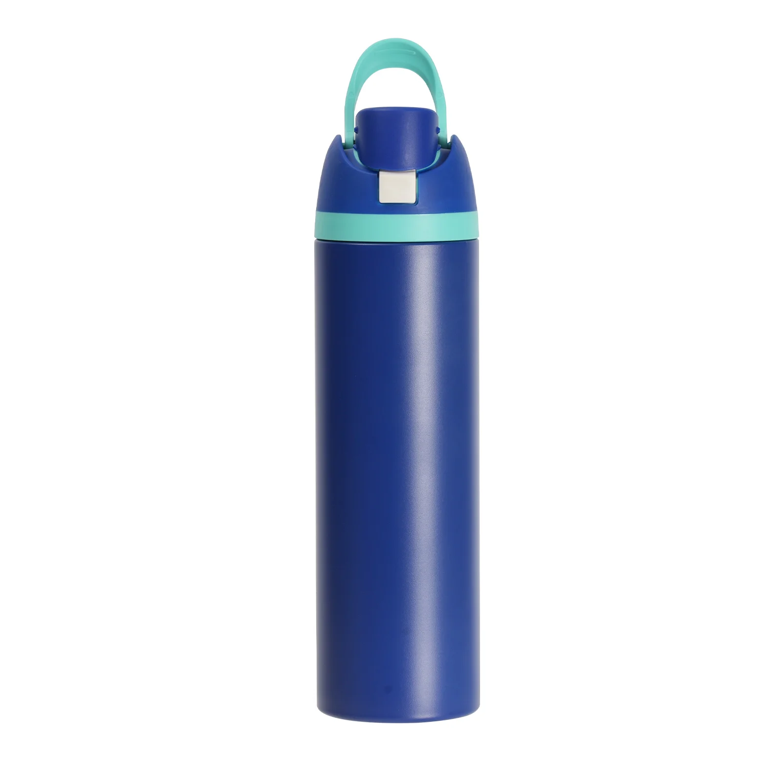 32oz 960ml Stainless Steel Water Bottle with Sip Spout and Push-button Lid with Lock (Powder Coated, Dark Blue) thumbnail 5