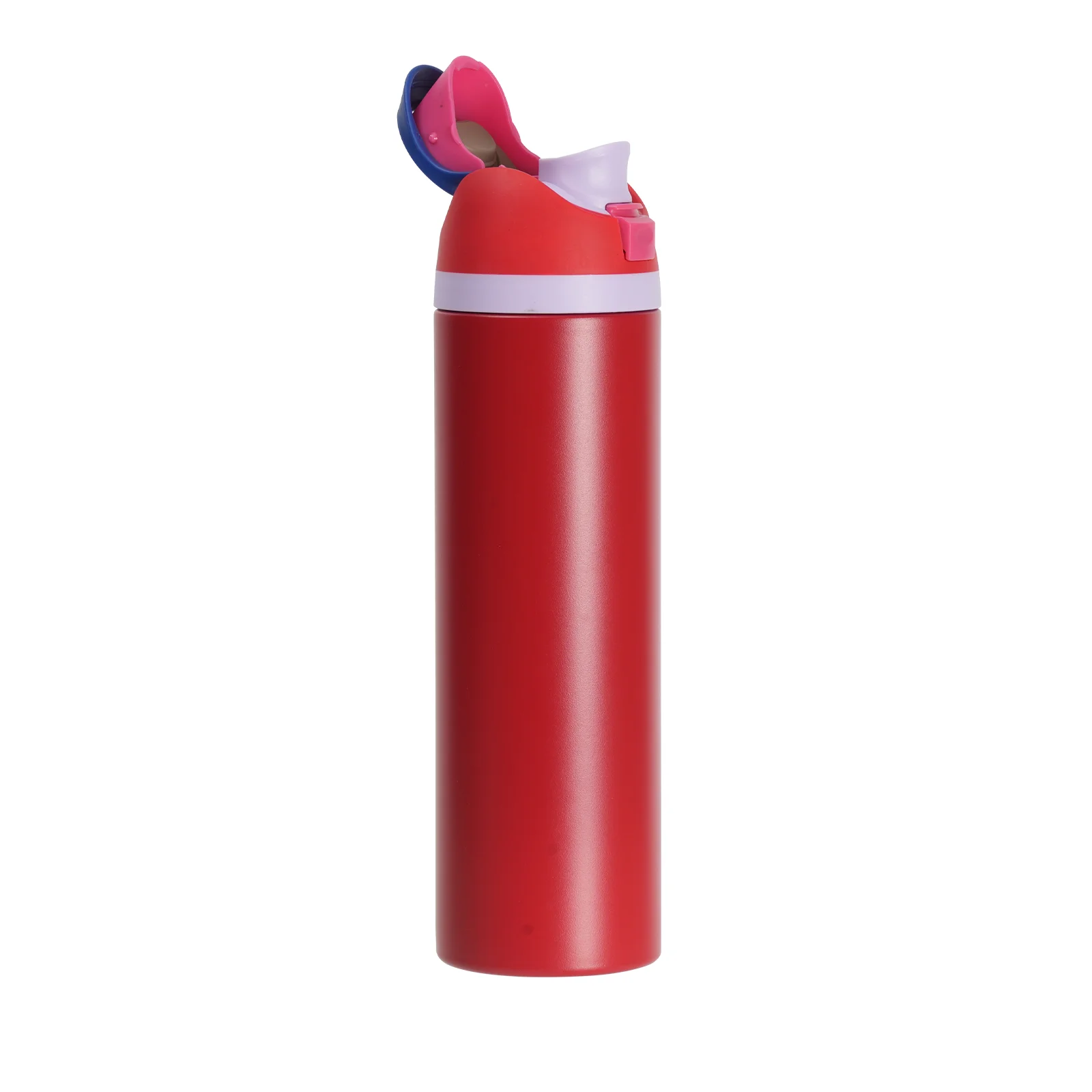 32oz 960ml Stainless Steel Water Bottle with Sip Spout and Push-button Lid with Lock (Powder Coated, Red) thumbnail 3