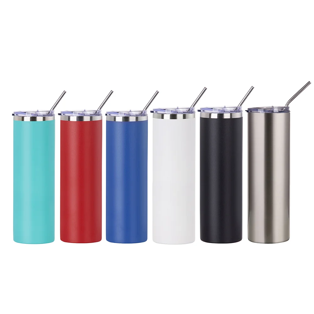 30oz/900ml Stainless Steel Tumbler with Straw & Lid (Powder Coated, Black) thumbnail 4