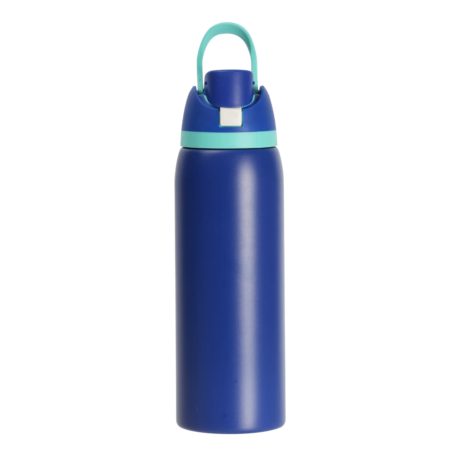 40oz 1200ml Stainless Steel Water Bottle with Sip Spout and Push-button Lid with Lock (Powder Coated, Dark Blue) thumbnail 4