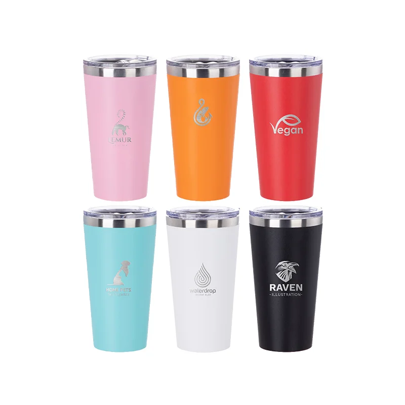 16oz 480ml Double Wall Stainless Steel Vacuum Insulated Travel Mug (Powder Coating) thumbnail 2