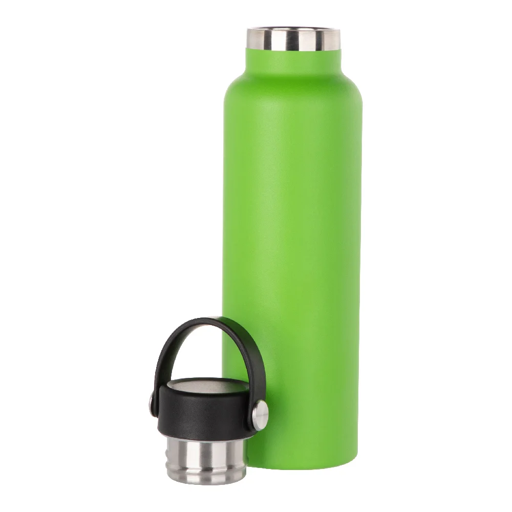 600ml Powder Coated Sports Bottle (Grass Green) thumbnail 4