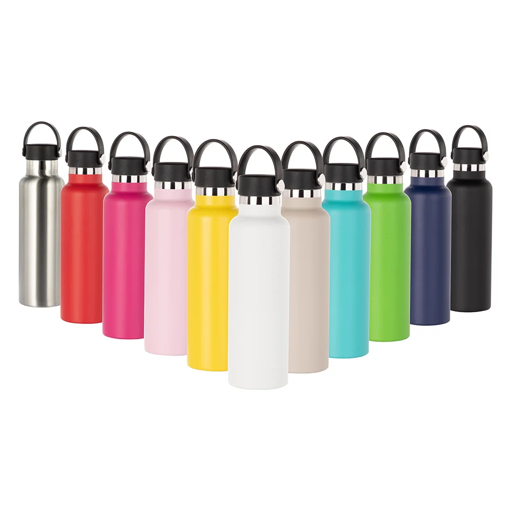 600ml Powder Coated Sports Bottle (Grass Green) thumbnail 5