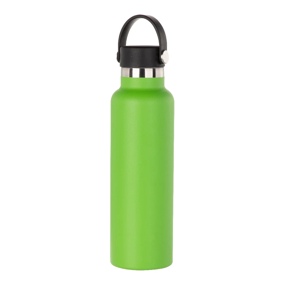 600ml Powder Coated Sports Bottle (Grass Green) - image 1