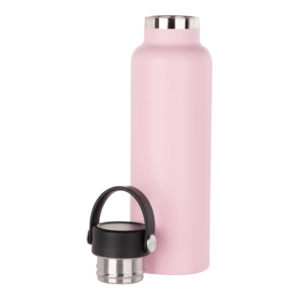 600ml Powder Coated Sports Bottle (Pink) thumbnail 4