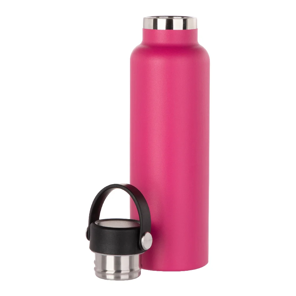 600ml Powder Coated Sports Bottle (Purple Red) thumbnail 4