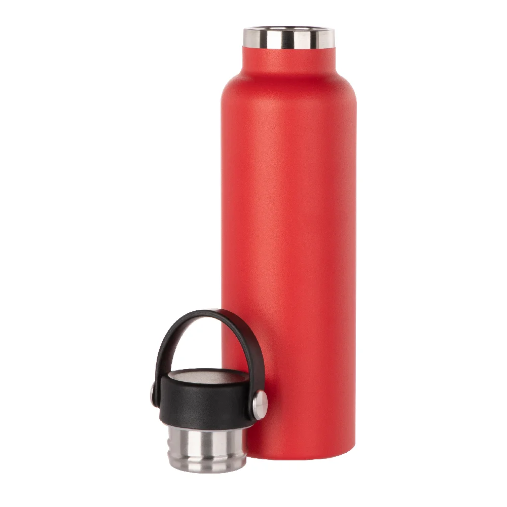 600ml Powder Coated Sports Bottle (Red) thumbnail 4