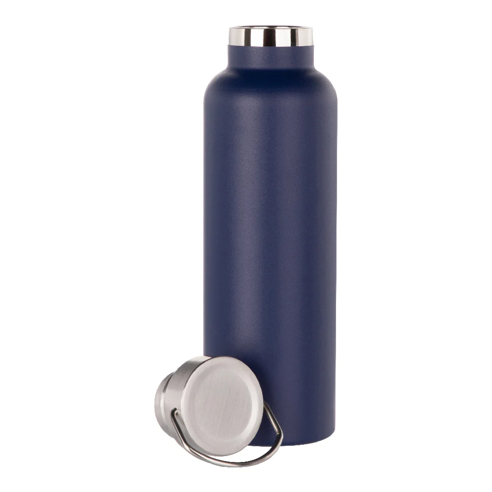 750ml Powder Coated Sports Bottle (Dark Blue) thumbnail 4