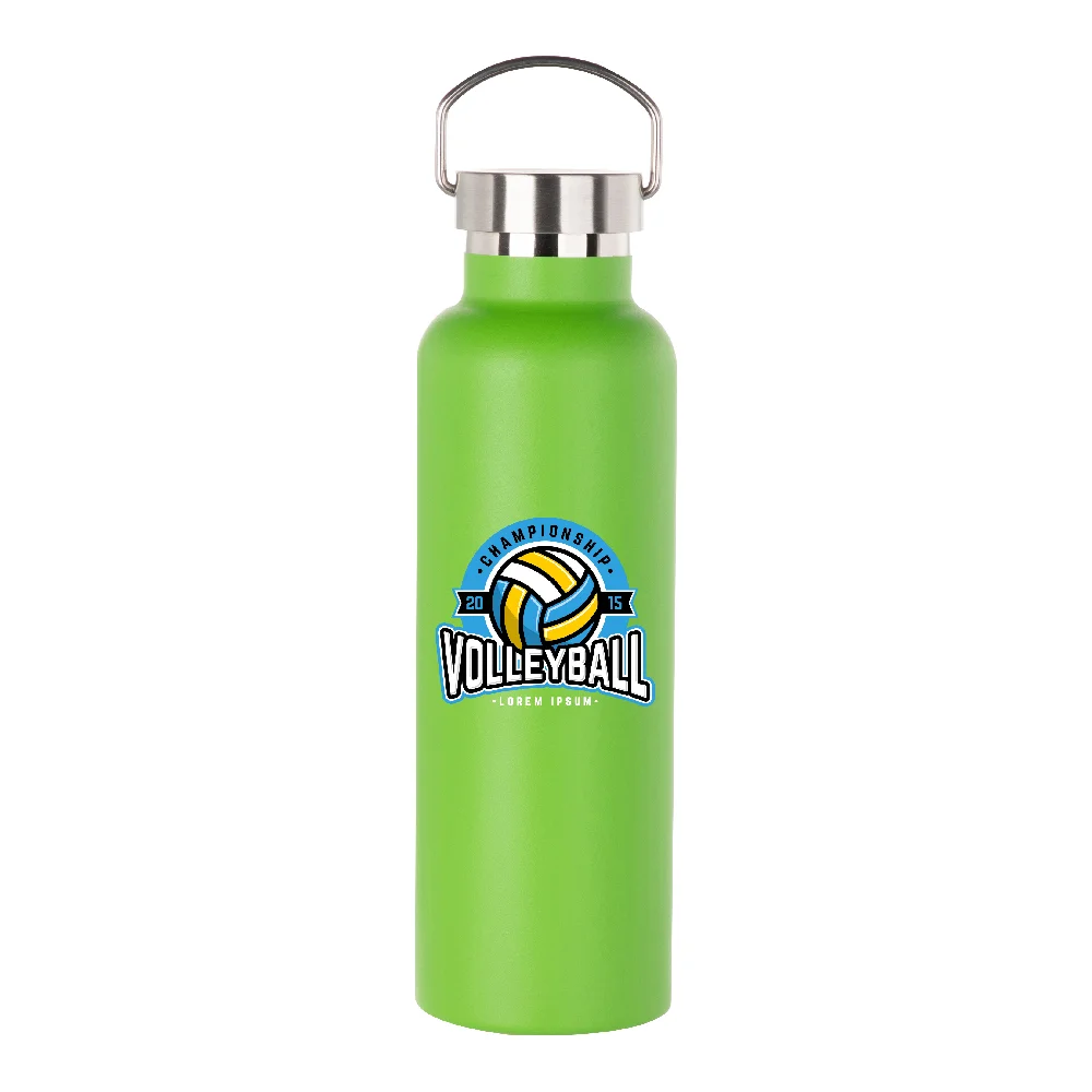 750ml Powder Coated Sports Bottle (Grass Green) thumbnail 3