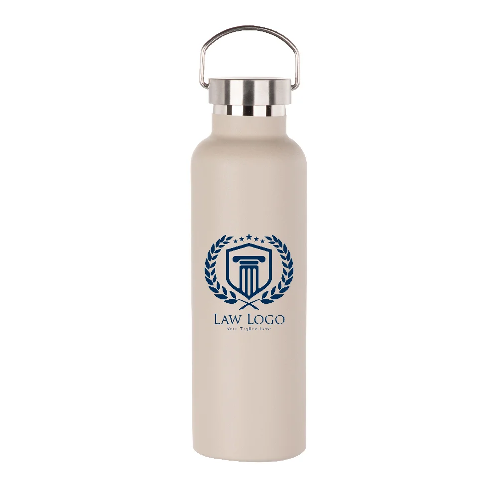 750ml Powder Coated Sports Bottle (Light Grey) thumbnail 3