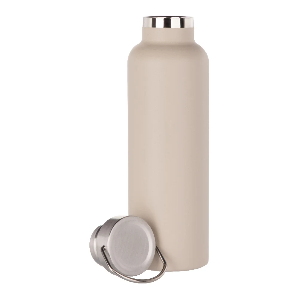 750ml Powder Coated Sports Bottle (Light Grey) thumbnail 4