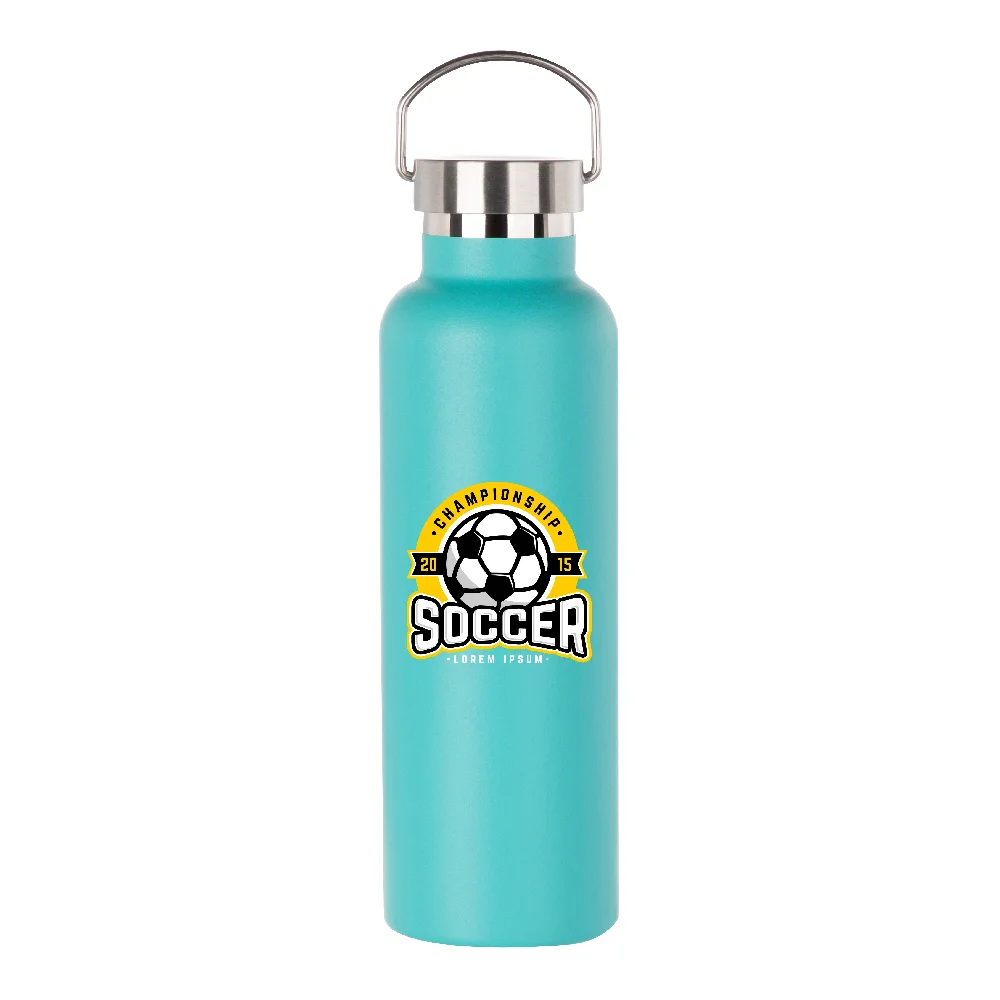 750ml Powder Coated Sports Bottle (Mint Green) thumbnail 3