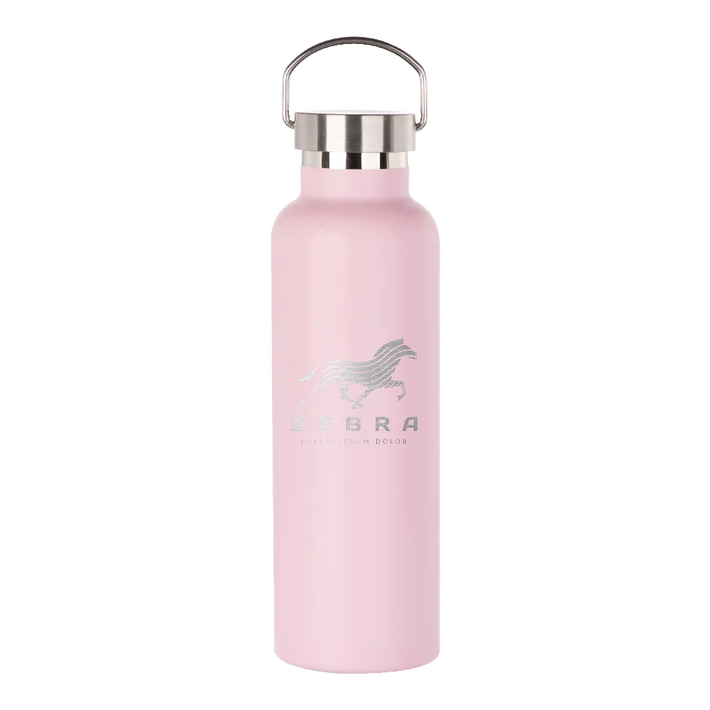 750ml Powder Coated Sports Bottle (Pink) thumbnail 2