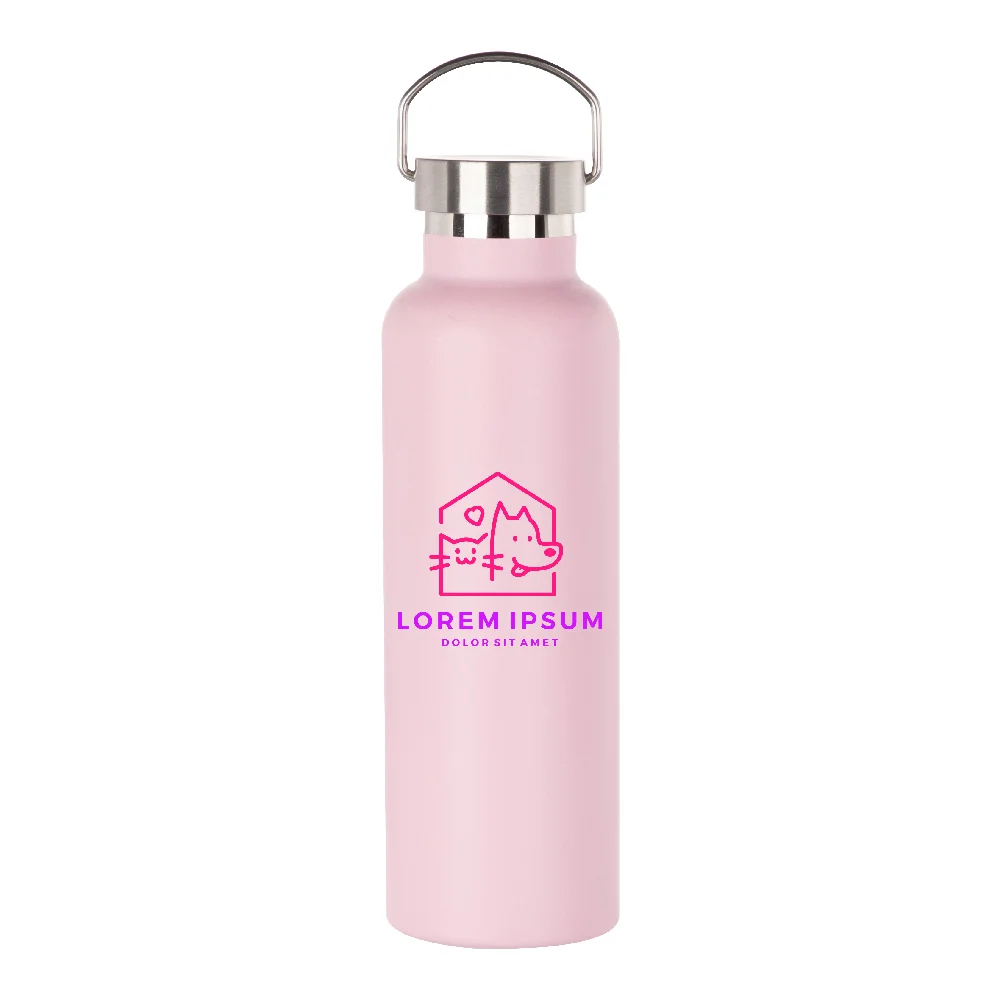 750ml Powder Coated Sports Bottle (Pink) thumbnail 3