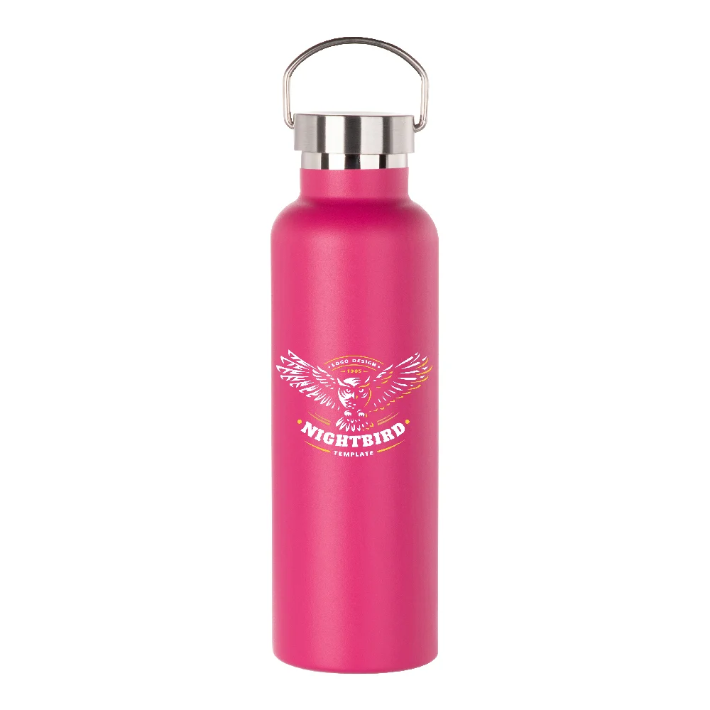 750ml Powder Coated Sports Bottle (purple red) thumbnail 3