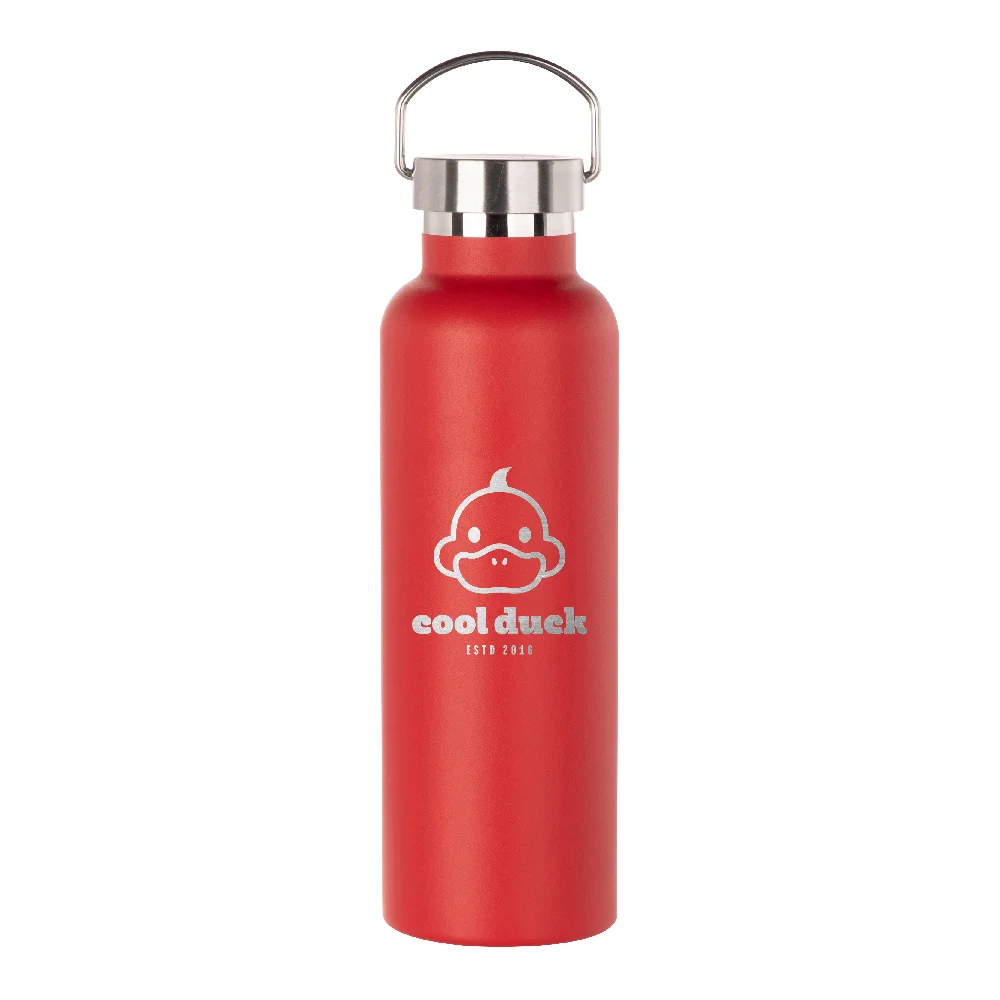 750ml Powder Coated Sports Bottle (Red)