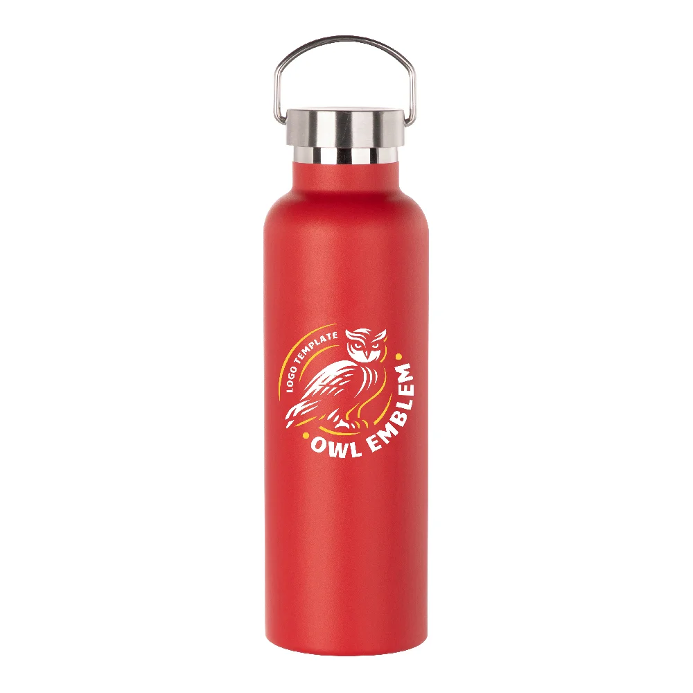 750ml Powder Coated Sports Bottle (Red) thumbnail 3