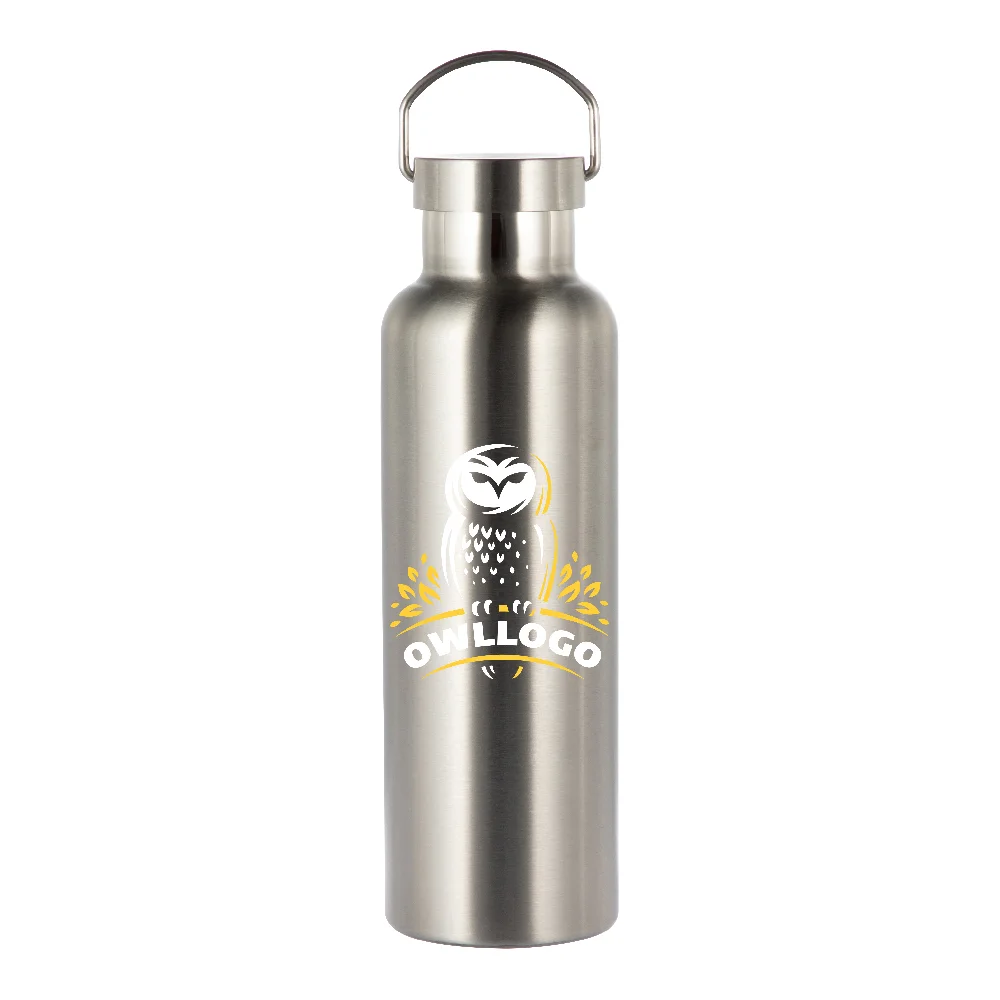 750ml Powder Coated Sports Bottle (Silver) thumbnail 2